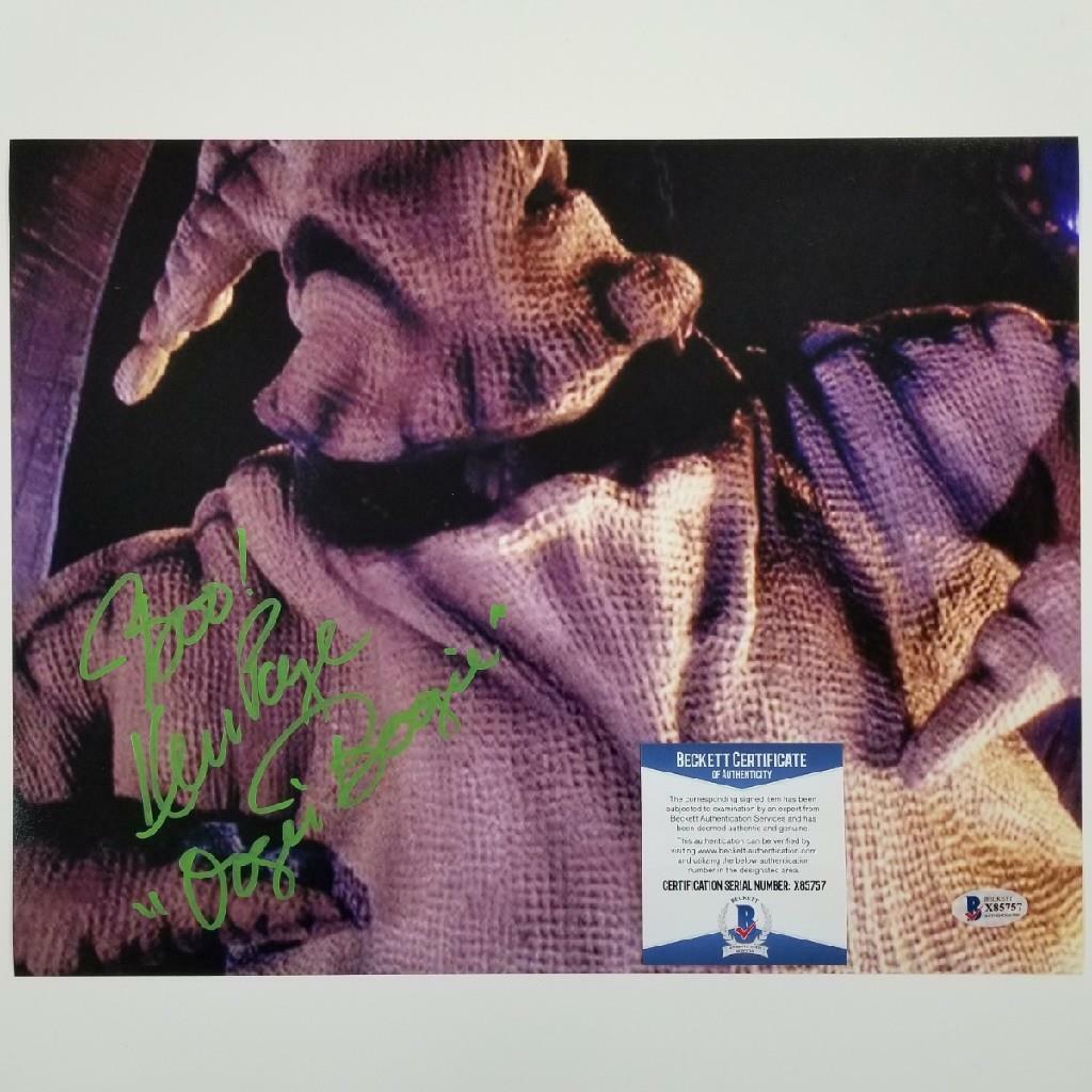 Ken Page signed "Boo" Oogie Boogie 11x14 Photo #3 Autograph ~ Beckett BAS COA