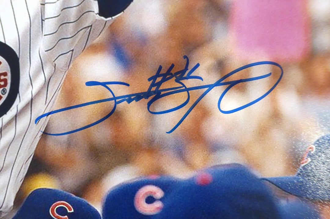 Sammy Sosa Autographed Signed 16x20 Photo Chicago Cubs Beckett BAS