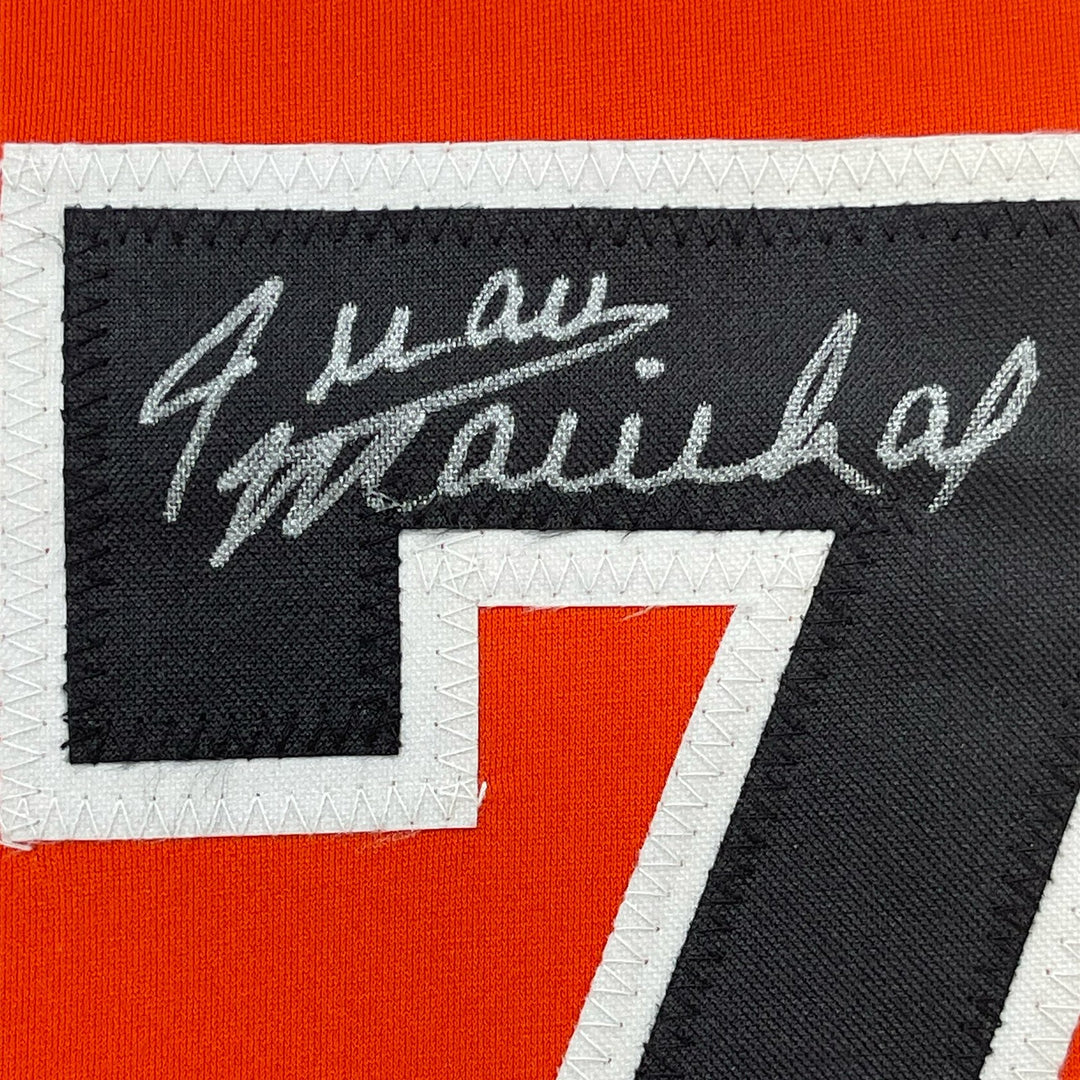 FRAMED Signed JUAN MARICHAL 35x39 San Fran Orange Jersey JSA COA