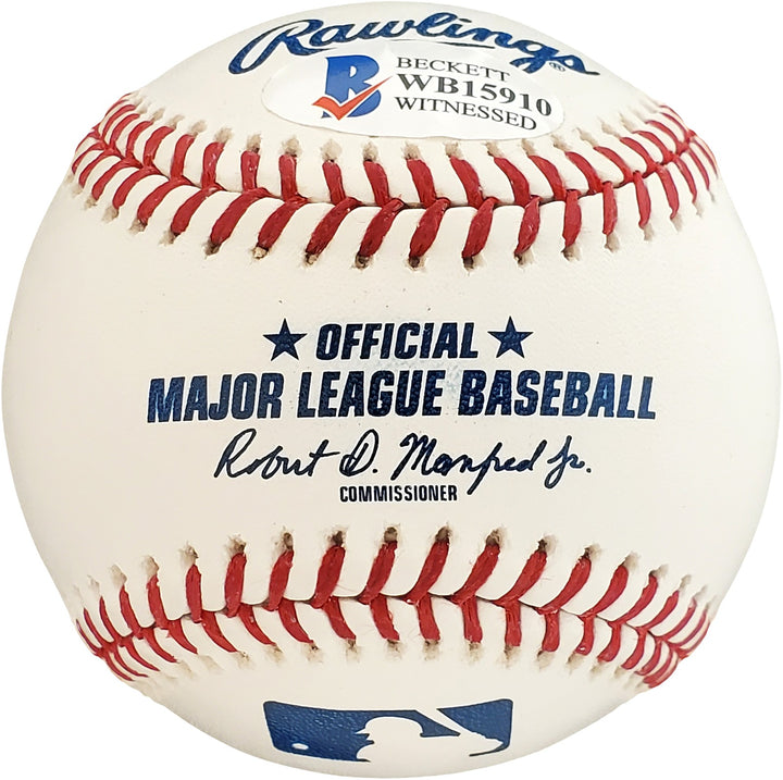 Sammy Sosa Signed Official MLB Baseball Chicago Cubs "609 HR" Beckett BAS