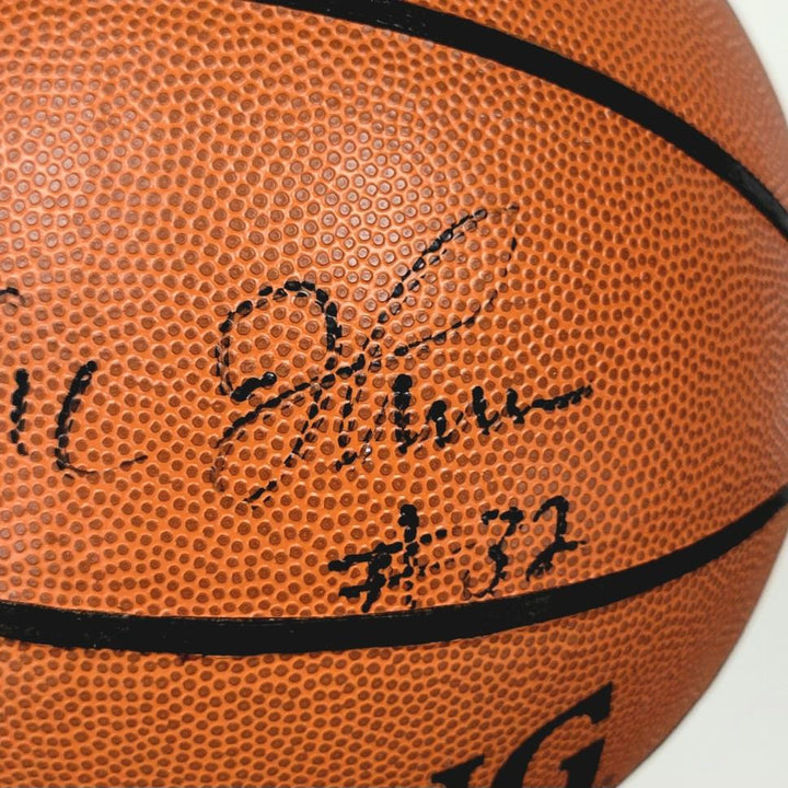 *Early* Magic Johnson #32 signed Spalding NBA Basketball autograph ~ BAS Beckett