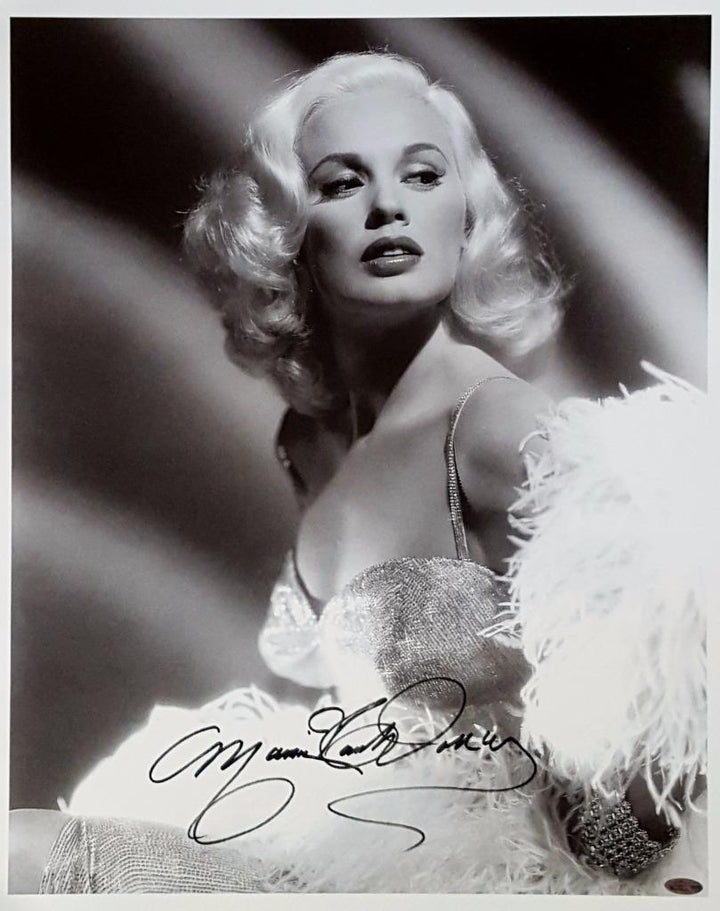 Mamie Van Doren Signed 16X20 Canvas Photo Playboy Playmate OC Dugout Hologram F