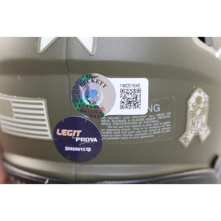Ty Law Autographed New England Patriots 22 Salute Mini Helmet Beckett
