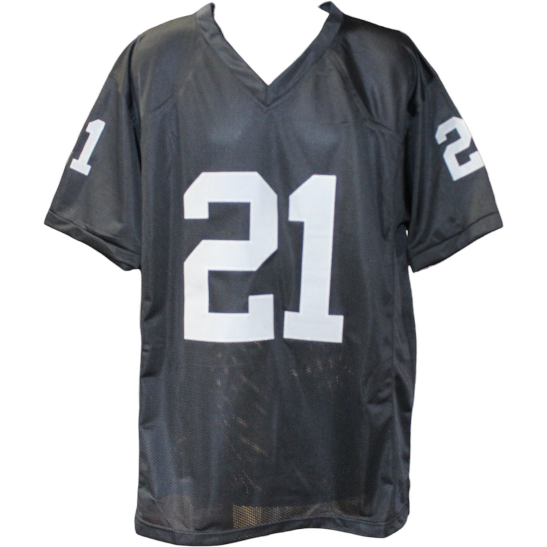 Eric Allen Autographed Pro Style Size XL Black Jersey Beckett Witness 50953