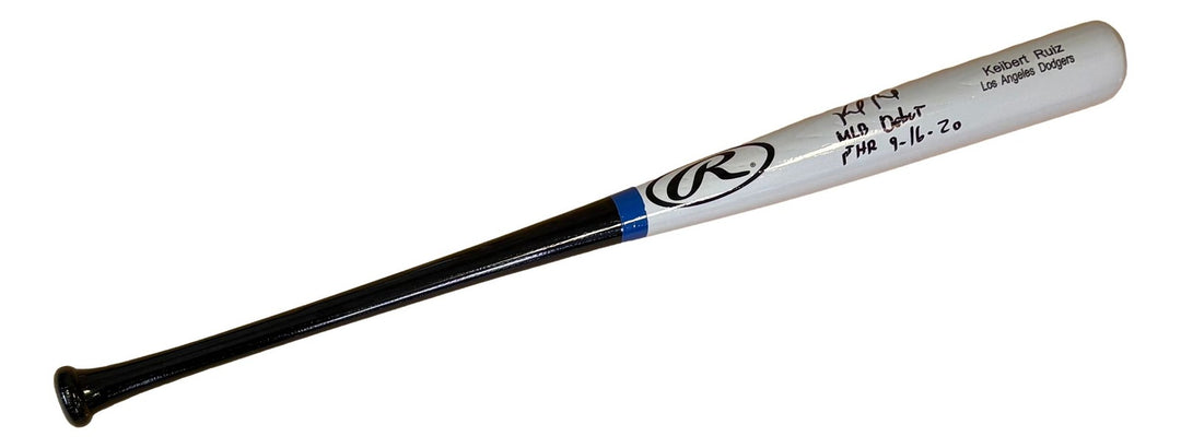 Keibert Ruiz Washington Nationals Signed Rawlings Baseball Bat Debut 1st HR BAS