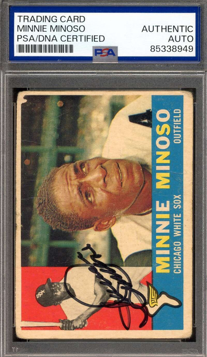 Minnie Minoso PSA DNA Signed 1960 Topps White Sox Autograph