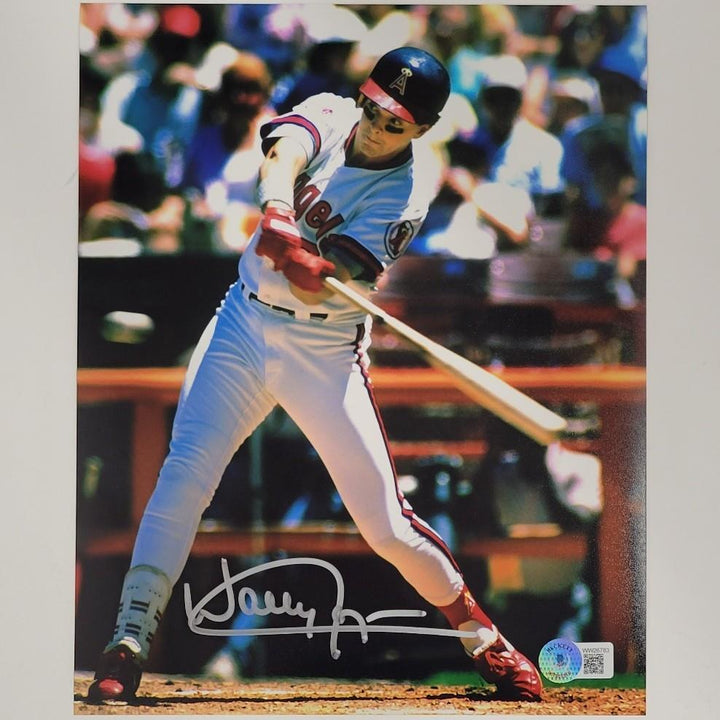 Wally Joyner signed California Angels 8x10 Photo ~ Beckett BAS Witness Holo