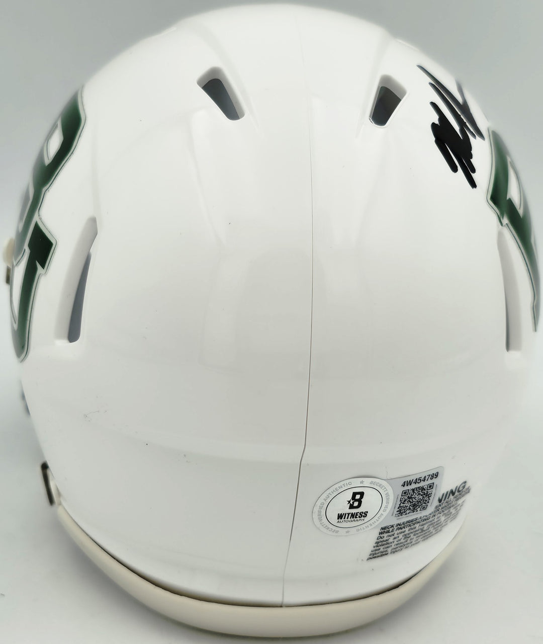 Mike Singletary Signed Baylor Bears White Speed Mini Helmet Beckett Witness