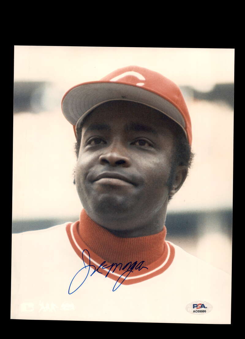 Joe Morgan PSA DNA Signed 8x10 Photo Autograph Reds