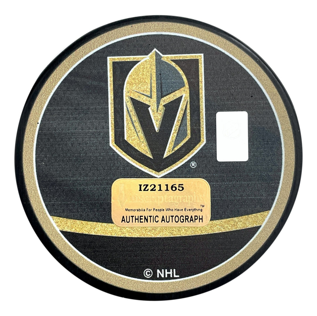 Chandler Stephenson Signed Vegas Golden Knights Retro Glow in the Dark Puck COA