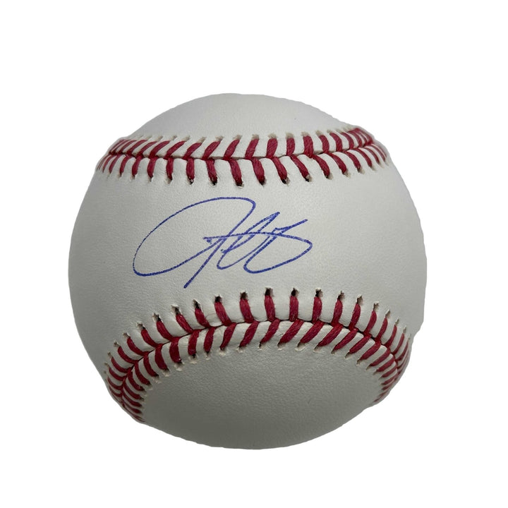 Autographed/Signed Derrek Lee Rawlings Baseball ROML Beckett BAS COA