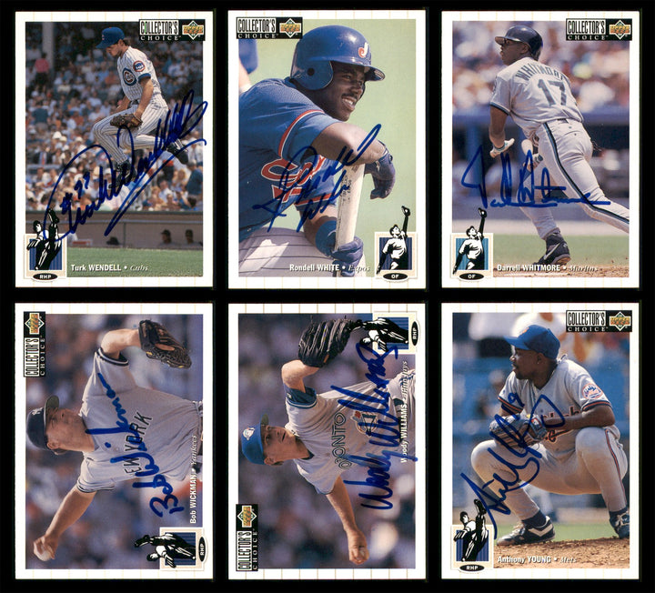 1994 Upper Deck Collector's Choice Baseball Signed Cards Lot Of 87