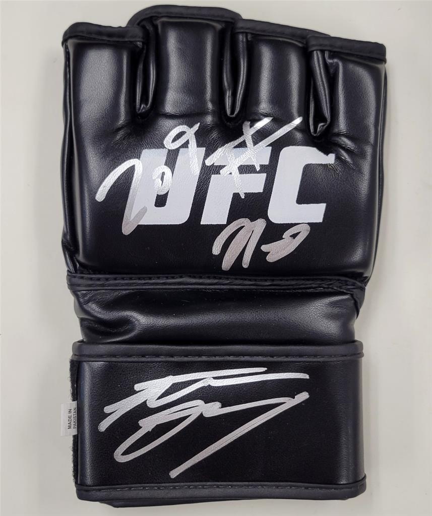 Nate & Nick Diaz signed "209#" UFC Glove MMA Autograph (B) ~ Beckett BAS