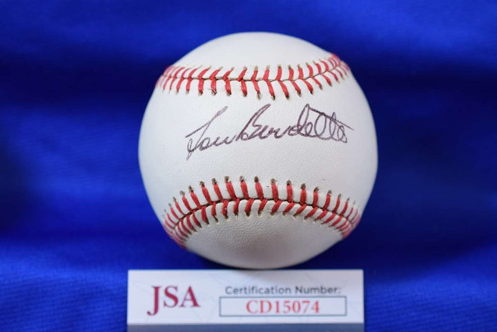 Lou Burdette JSA COA Autograph ONL National League Signed Baseball