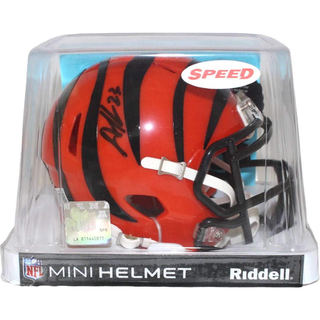 Dax Hill Autographed/Signed Cincinnati Bengals Mini Helmet Beckett 42765