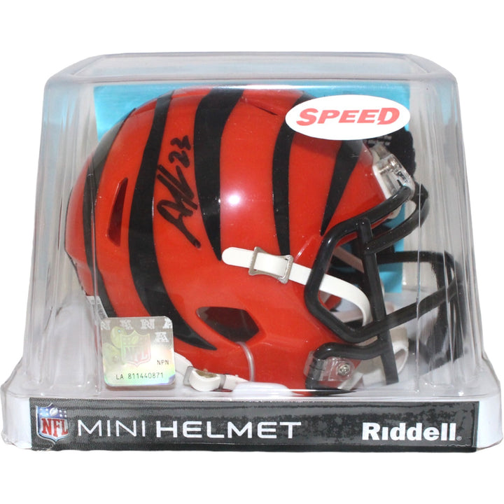 Dax Hill Autographed/Signed Cincinnati Bengals Mini Helmet Beckett 42765