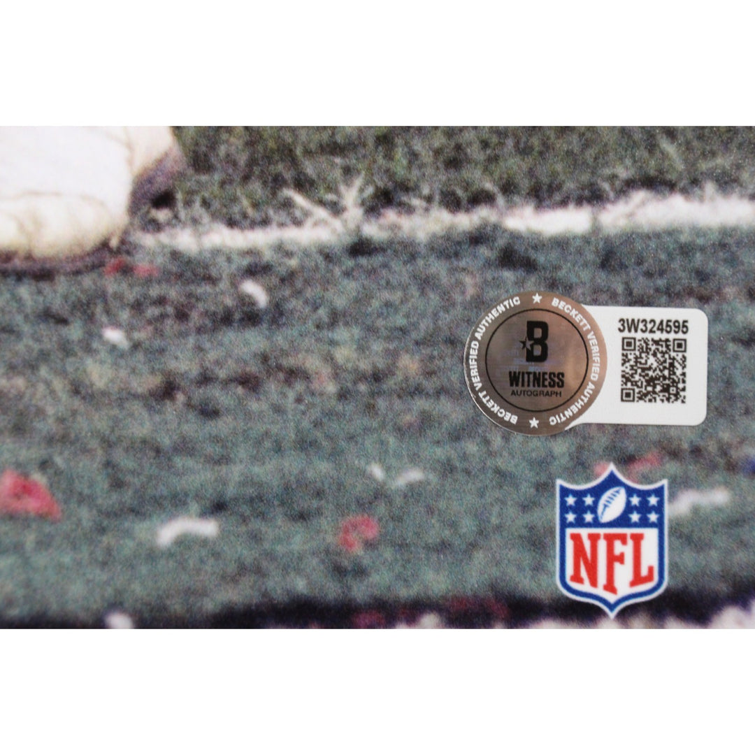 Joe Namath Autographed/Signed New York Jets 16x20 Photo Beckett Witness 53359