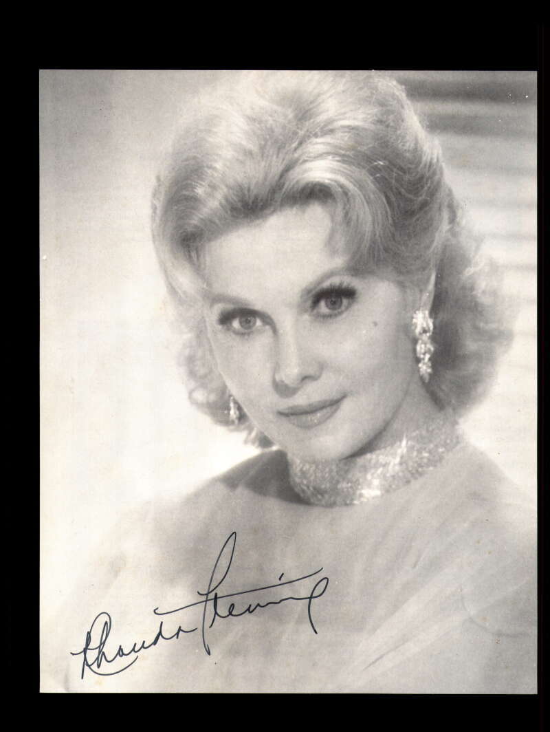 Rhonda Fleming JSA Coa Signed 8x10 Photograph Autographed