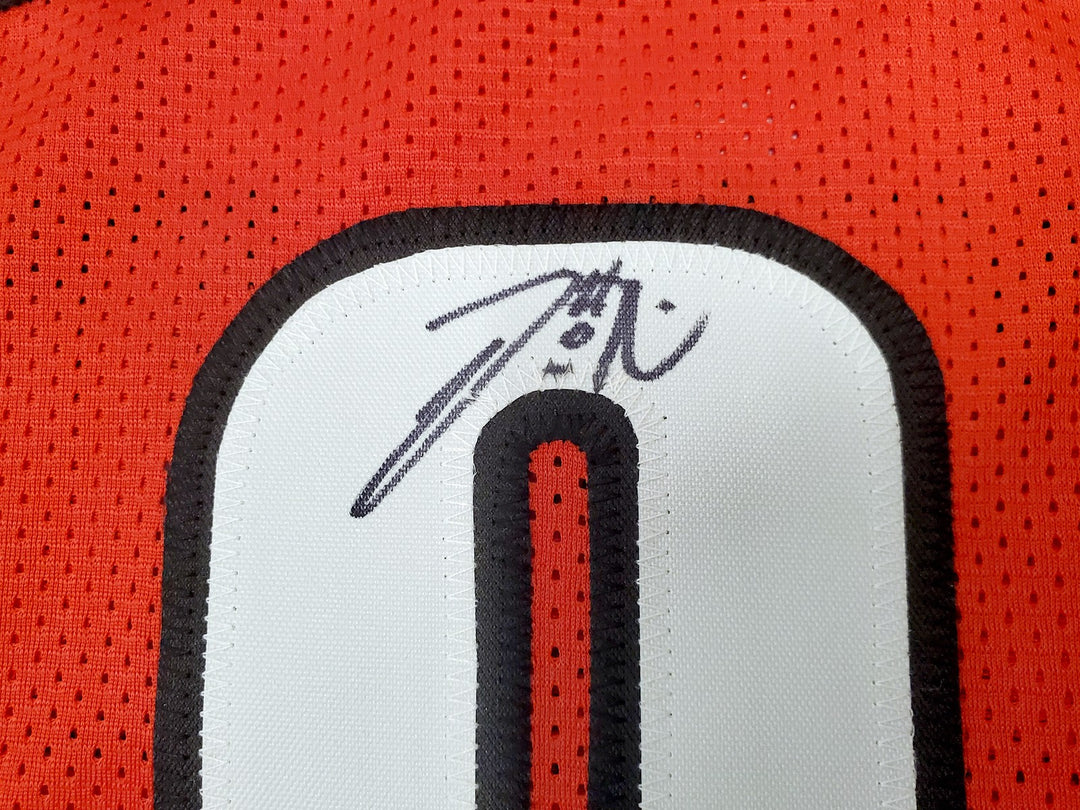 Portland Trail Blazers Damian Lillard Signed Red Jersey Beckett