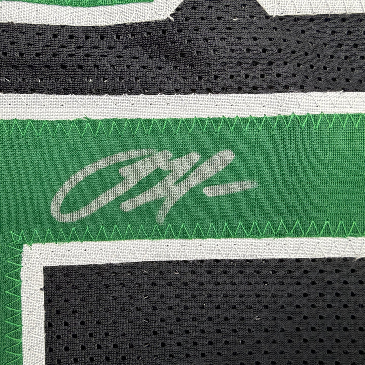 Autographed/Signed Sam Hauser Boston Black Basketball Jersey Beckett BAS COA