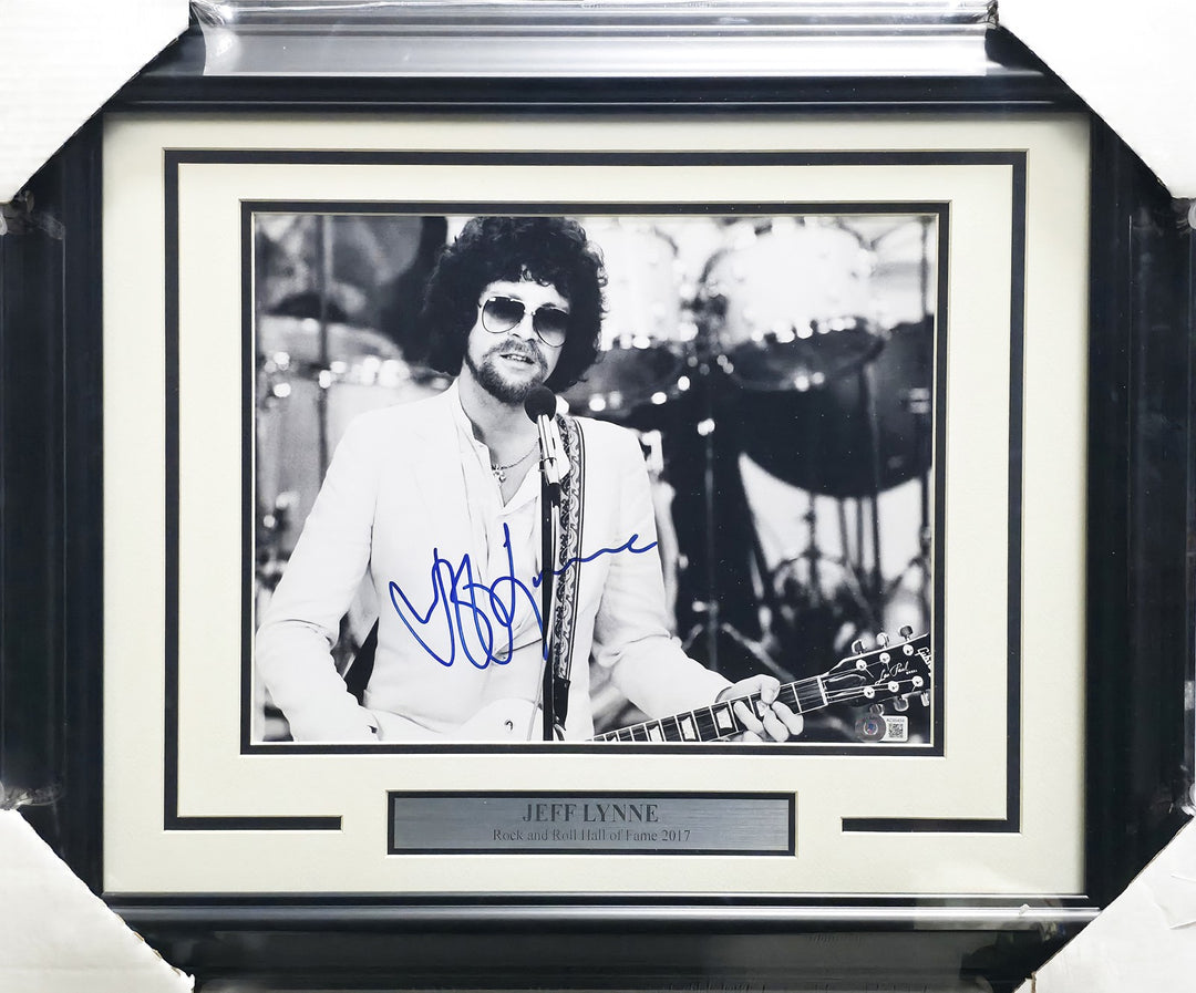 Jeff Lynne Auto Framed 11x14 Photo Electric Light Orchestra ELO Beckett #AC95459