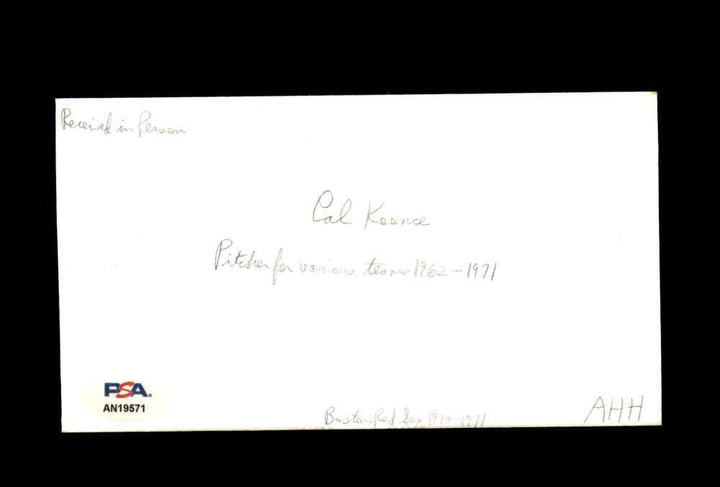 Cal Koonce PSA DNA Signed FDC 1983 First Day Cover Cache Babe Ruth Autograph