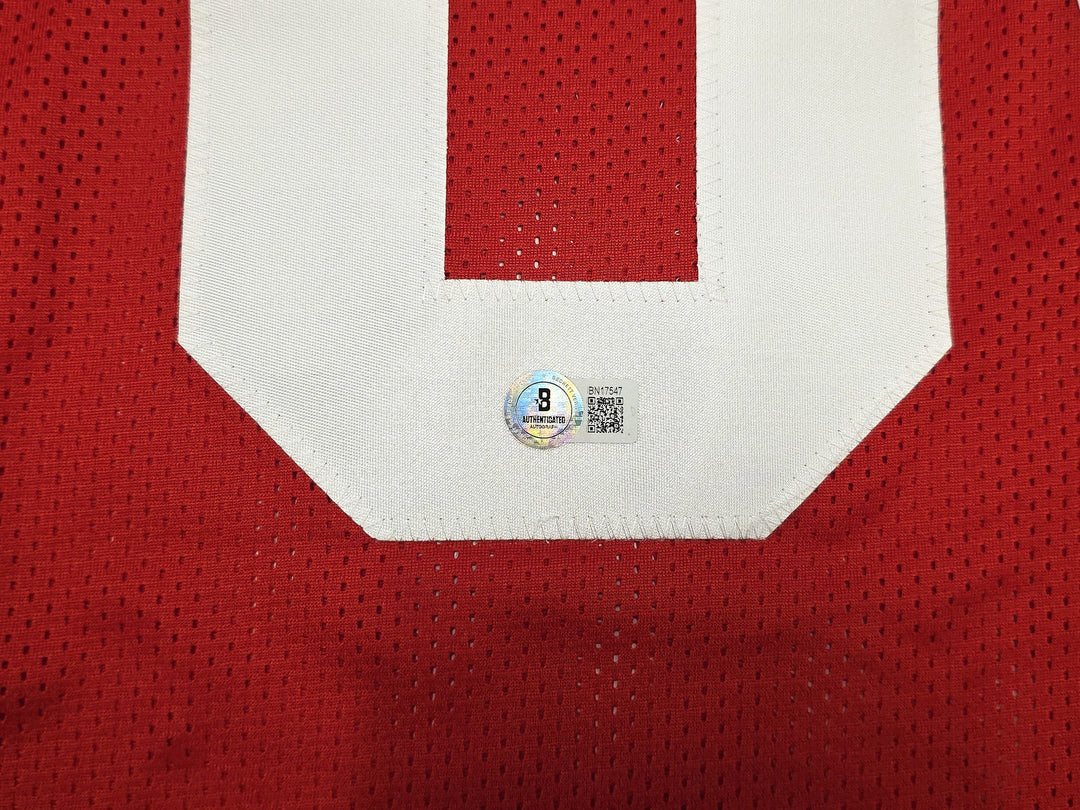 San Francisco 49ers Dave Wilcox Signed Red Jersey "HOF 2000" Beckett