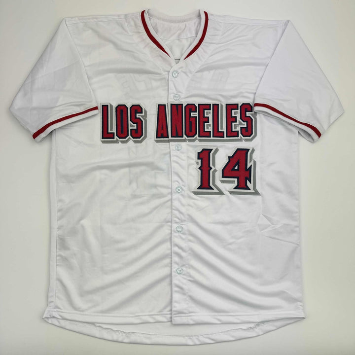 Autographed/Signed Logan O'Hoppe Los Angeles LA Anaheim White Jersey COA