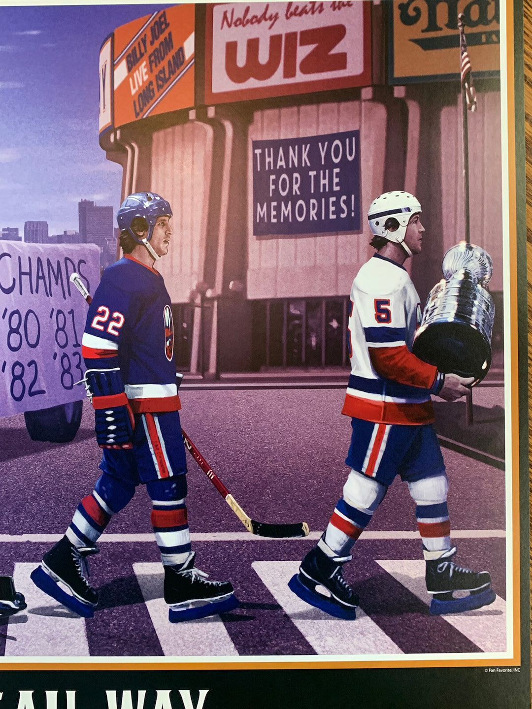 NY Islanders Nassau Coliseum Stanley Cup Litho Photo Framed Trottier Mike Bossy