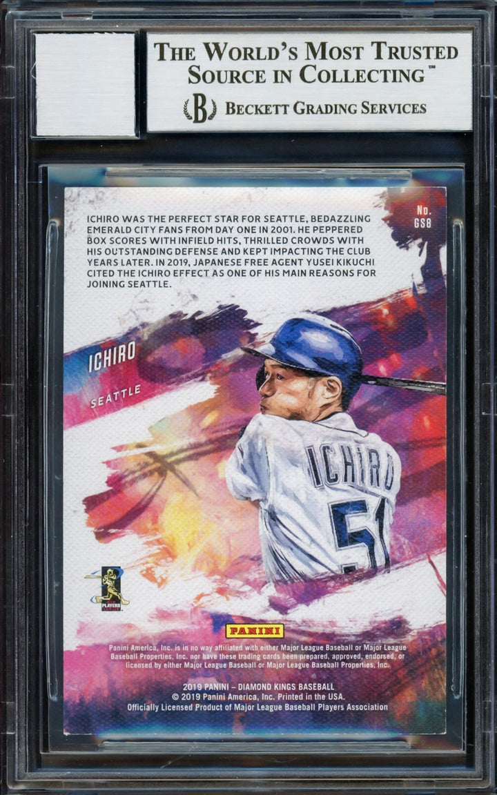 Ichiro Suzuki Auto 2019 Panini Diamond Kings Gallery of Stars Card GS8 Sig 10