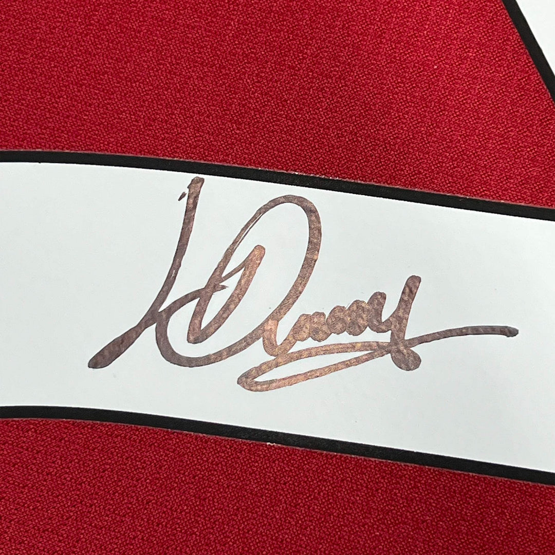 Framed Autographed/Signed Luis Diaz 33x42 Liverpool Red Soccer Jersey BAS COA