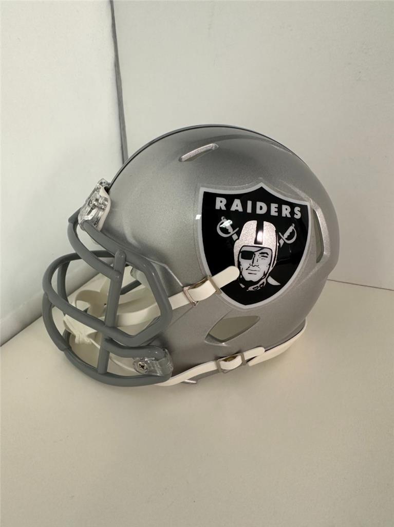 Ice Cube signed Raiders Mini Helmet autograph NWA Rapper ~ Beckett BAS