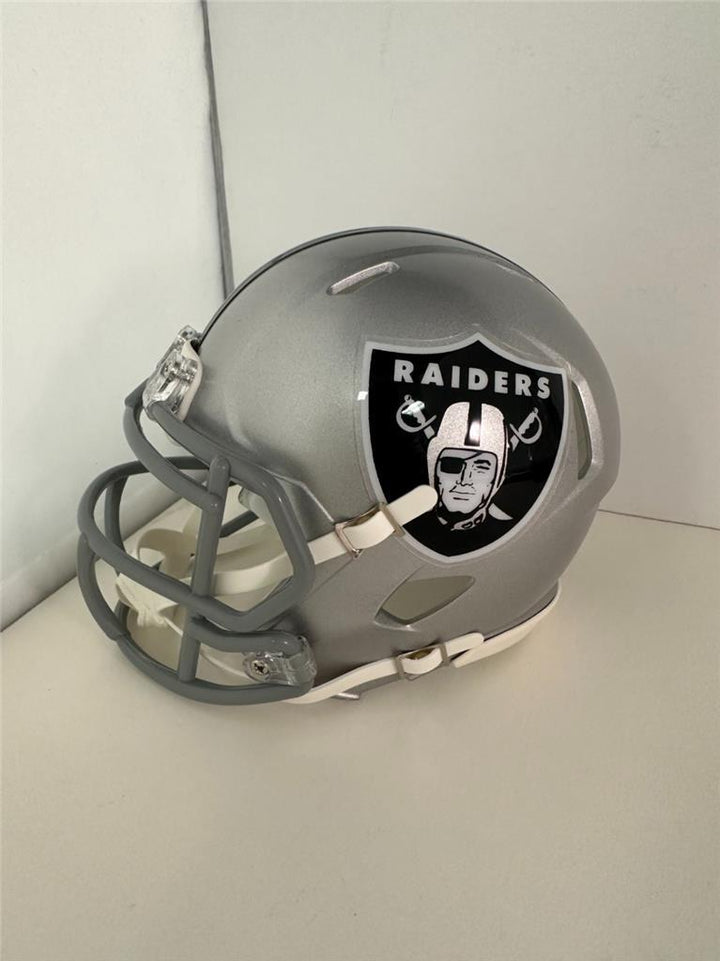 Ice Cube signed Raiders Mini Helmet autograph NWA Rapper ~ Beckett BAS