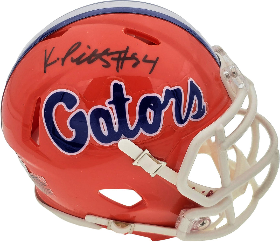 Kyle Pitts Autographed Signed Florida Gators Orange Speed Mini Helmet Beckett