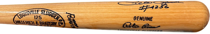 Pete Rose Signed Louisville Slugger Eng Player Model 125 Bat 4256- Beckett/Reds