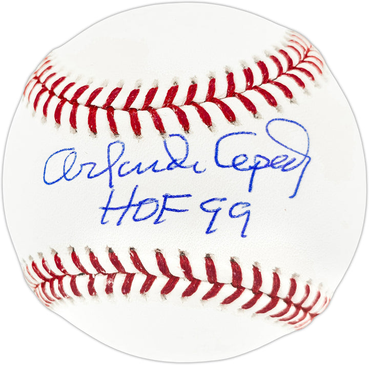 Orlando Cepeda Signed MLB Baseball Giants HOF 99 JSA