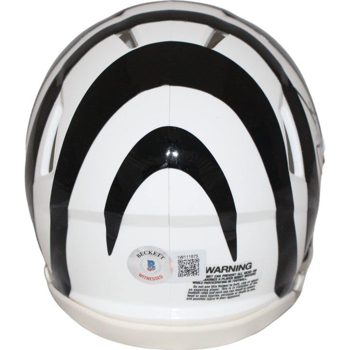 Boomer Esiason Signed Cincinnati Bengals '22 Alt Mini Helmet Beckett 43218