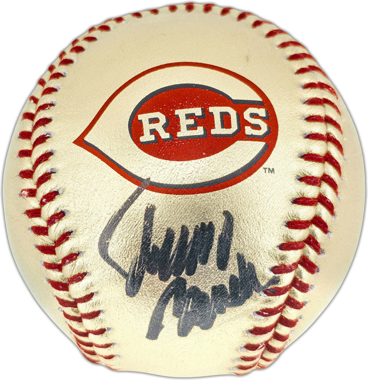 Johnny Bench Auto Official Gold Reds Logo Baseball Reds Logo Fanatics & MLB Holo