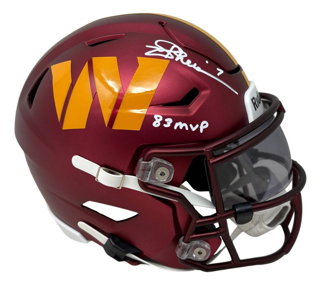Joe Theismann Signed Washington Commanders MIDI SpeedFlex Helmet 83 MVP BAS