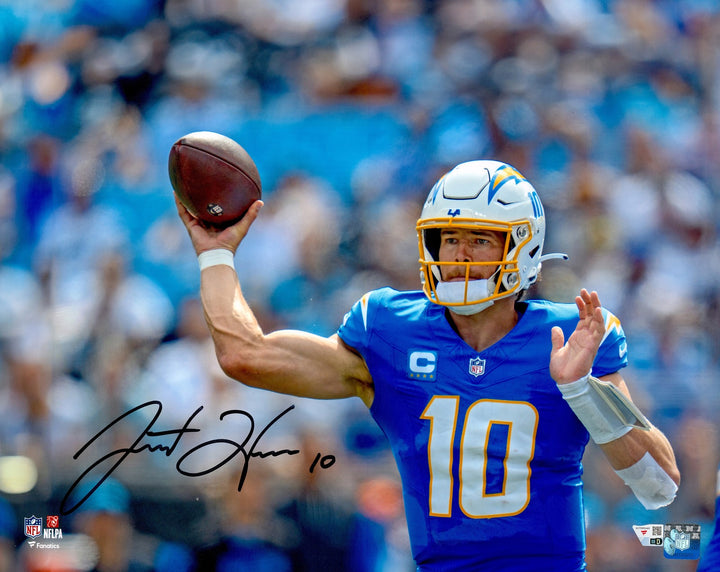 Justin Herbert Signed 16x20 Photo Los Angeles Chargers Fanatics Holo