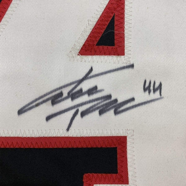 FRAMED Signed KIMMO TIMONEN 35x39 Chicago Black Jersey JSA COA Auto