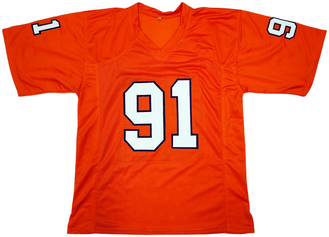 Clemson Tigers Michael Dean Perry Autographed Signed Orange Jersey Beckett