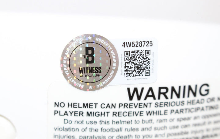 Brian Dawkns Signed Philadelphia Eagles TB Proline Helmet Beckett Witness 55780