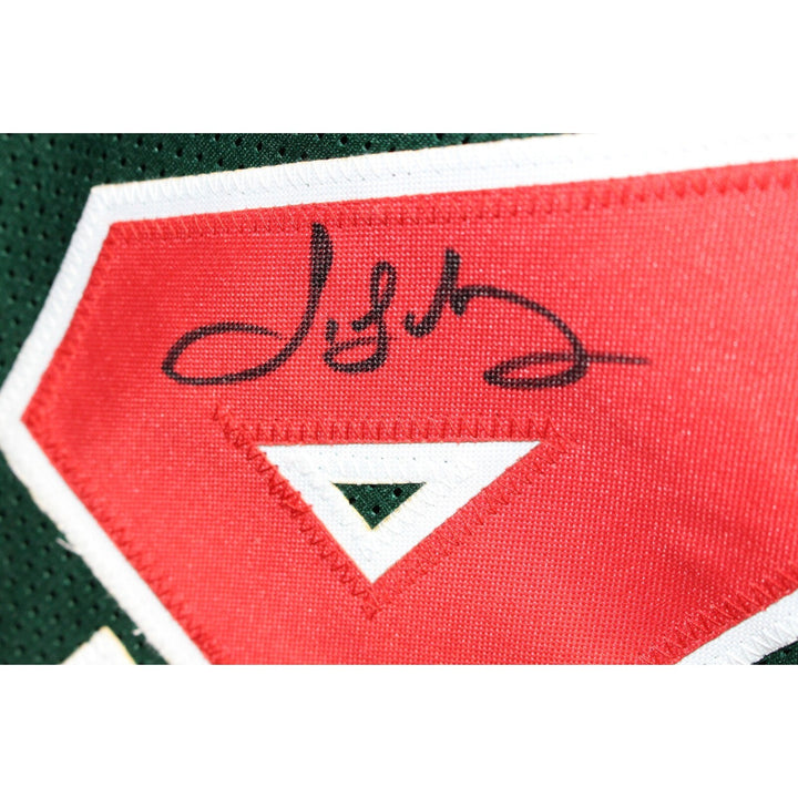 Sidney Moncrief Autographed/Signed Pro Style Green Jersey Beckett 42796