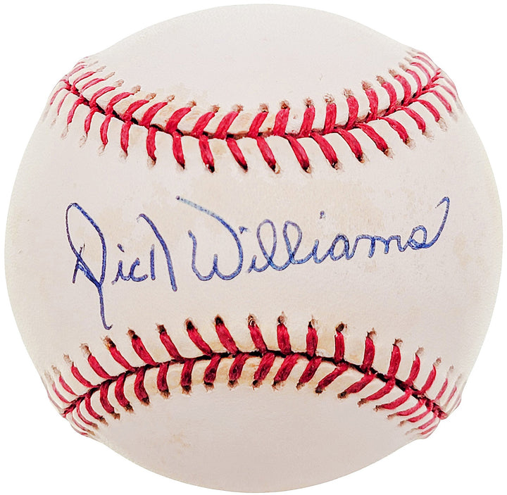 Dick Williams Signed Official 1984 WS Logo Baseball San Diego Padres Beckett