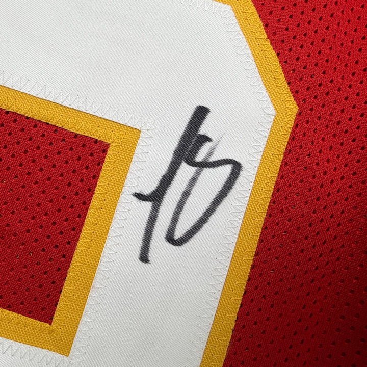 Autographed/Signed LeSean McCoy Kansas City Red Football Jersey JSA COA