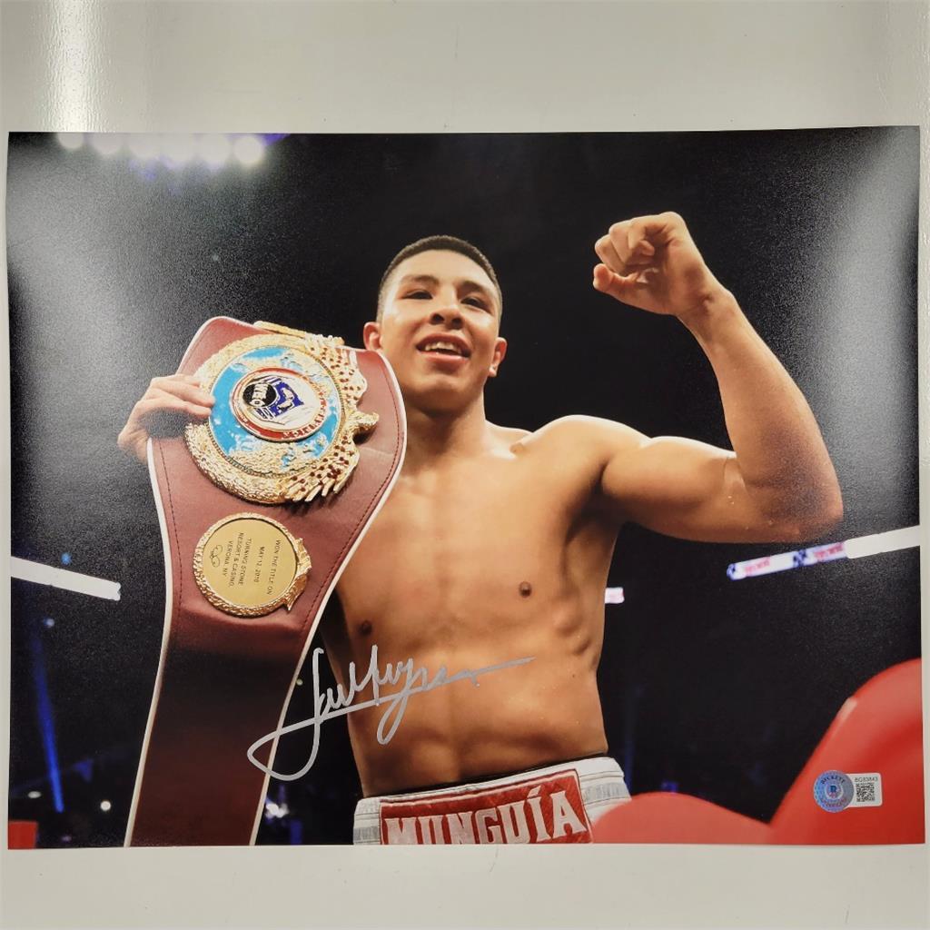 Jaime Munguia signed 11x14 photo boxing autograph ~ Beckett BAS Holo