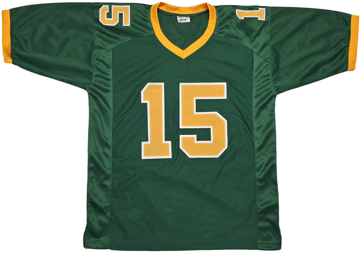 Oregon Ducks Tez Johnson Autographed Green Jersey JSA Witness