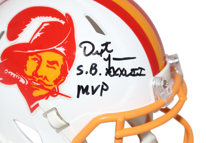 Dexter Jackson Signed Tampa Bay Bucs TB '76-'95 Mini Helmet w/insc BAS 40190