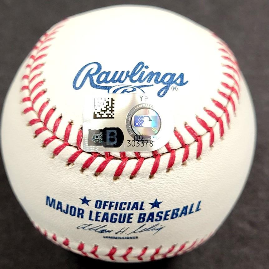 Mike Trout "MLB Debut' signed Angels 50th Ann. Baseball autograph ~ MLB Holo